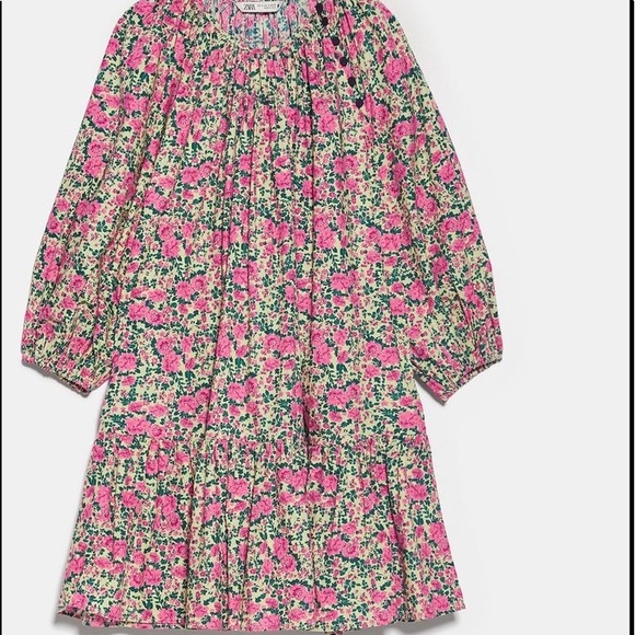 NWT zara puff shoulder print dress - Picture 9 of 11